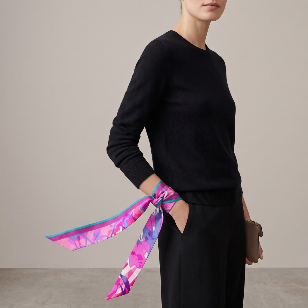 New Fuchsia: The Twilly Scarf