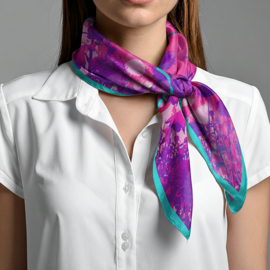 Fuchsia: The Square Scarf