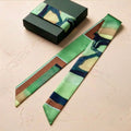 Mint Bloom: Skinny Scarf