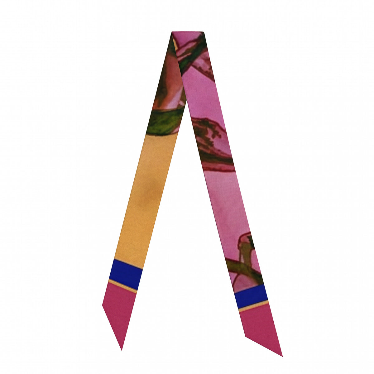 Magenta Bloom: Skinny Scarf