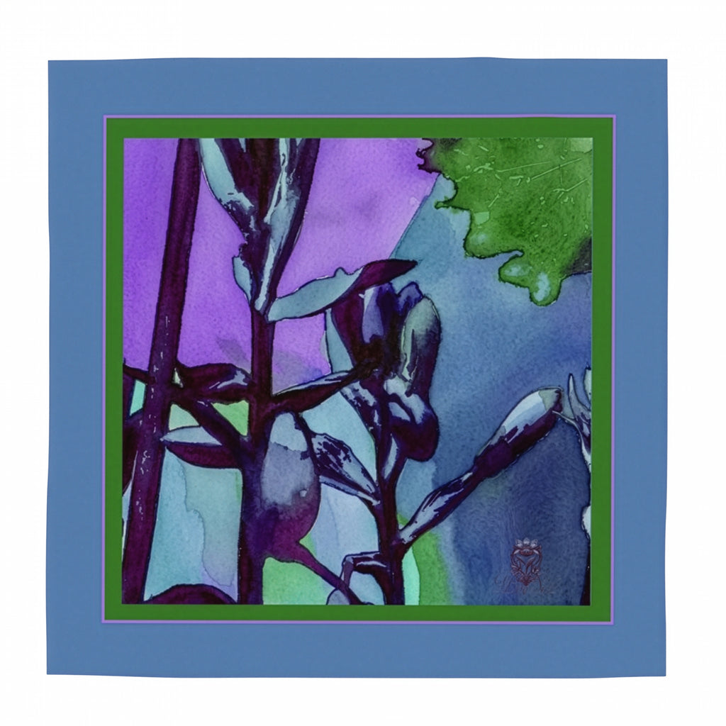 Sky Bloom: Square Scarf
