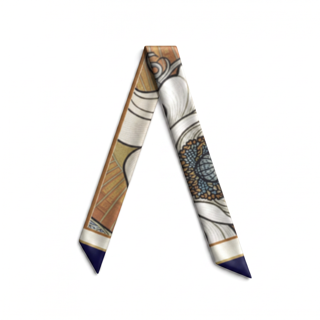 Nouveau Navy: Twilly Scarf