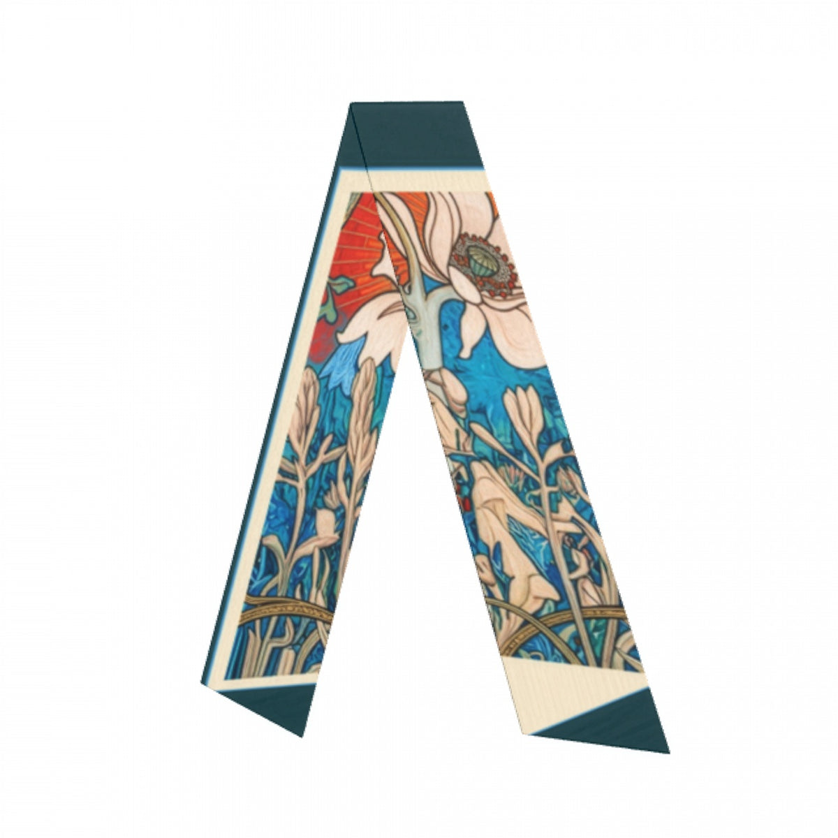 Nouveau Teal: Versatile Scarf