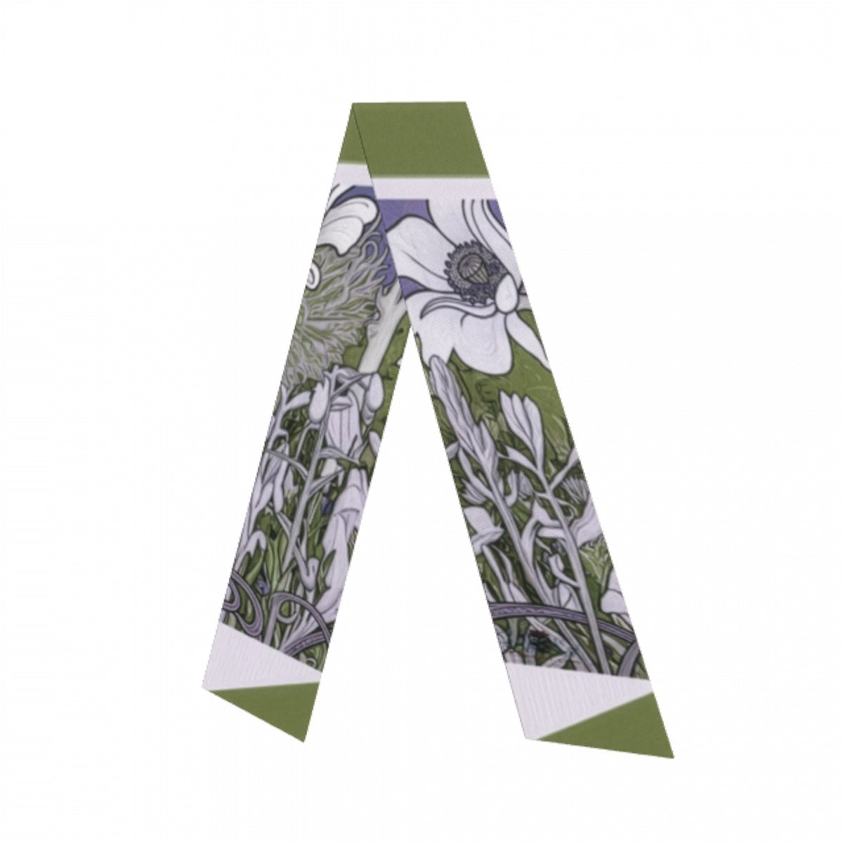 Nouveau Khaki and Lavender: Versatile Scarf