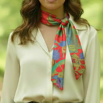 A’ ghrian Dearg: The Twilly Scarf