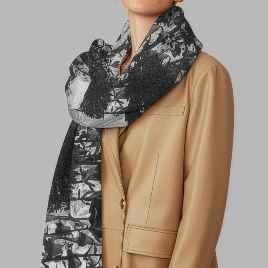Amazing Grey: The Scarves in Silk-Chiffon