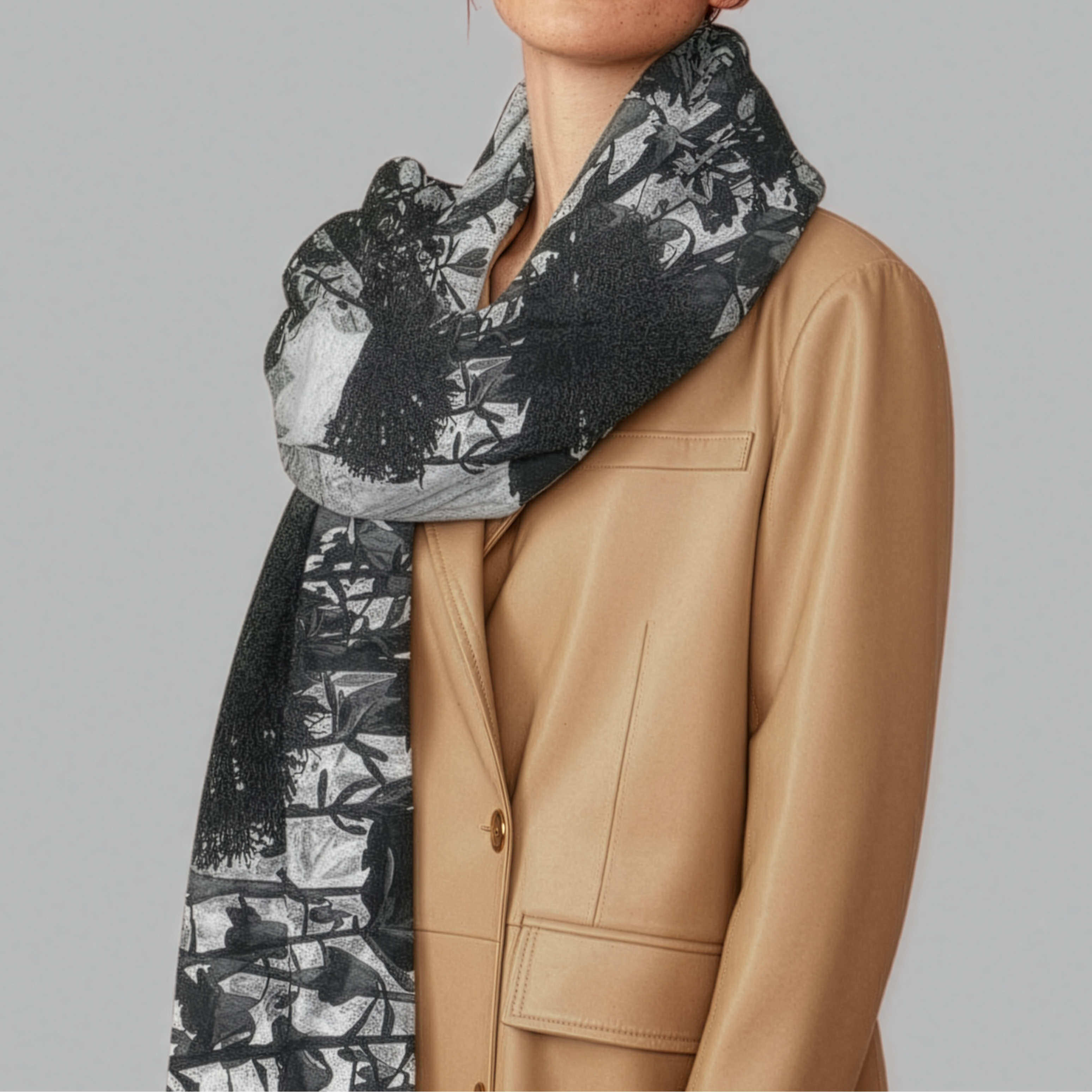 Amazing Grey: The Scarves in Silk-Chiffon