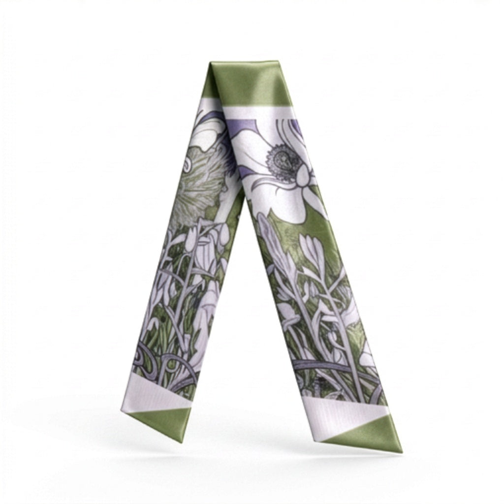 Nouveau Khaki and Lavender: Versatile Scarf