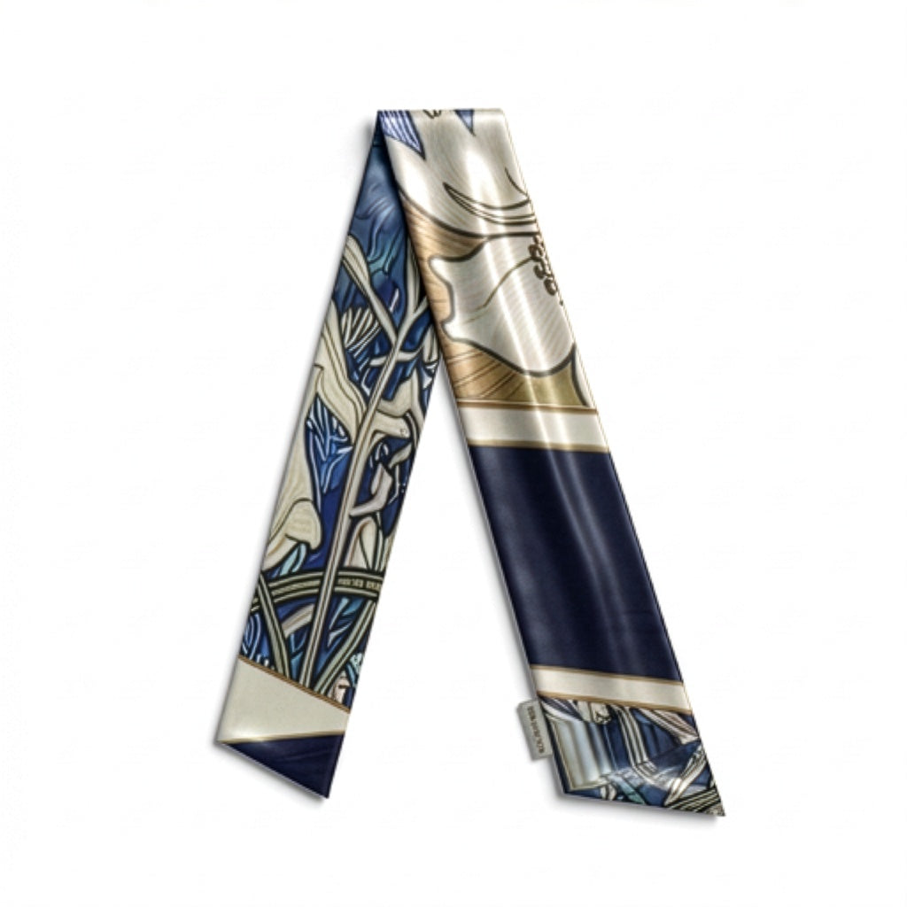 Nouveau Navy: Versatile Scarf