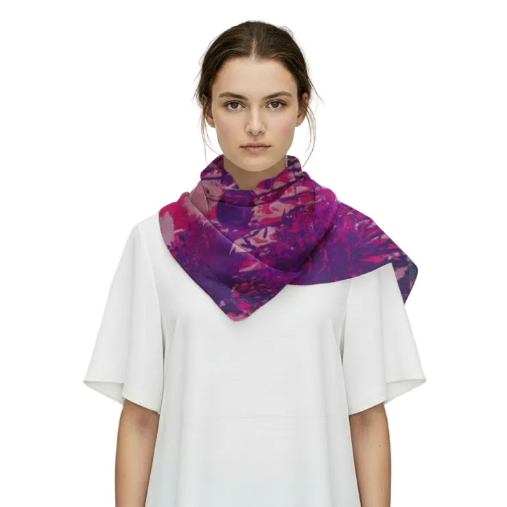 Fuchsia: The Scarves in Silk-Chiffon