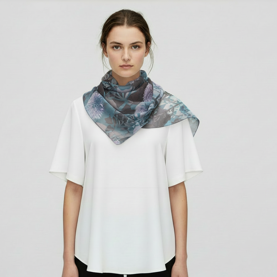 Dorcha: Silk-Chiffon Scarves