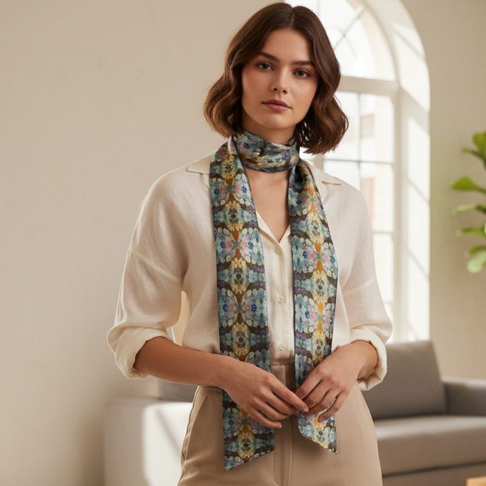 Tartan Hydrangea Buidhe: The Versatile Scarf