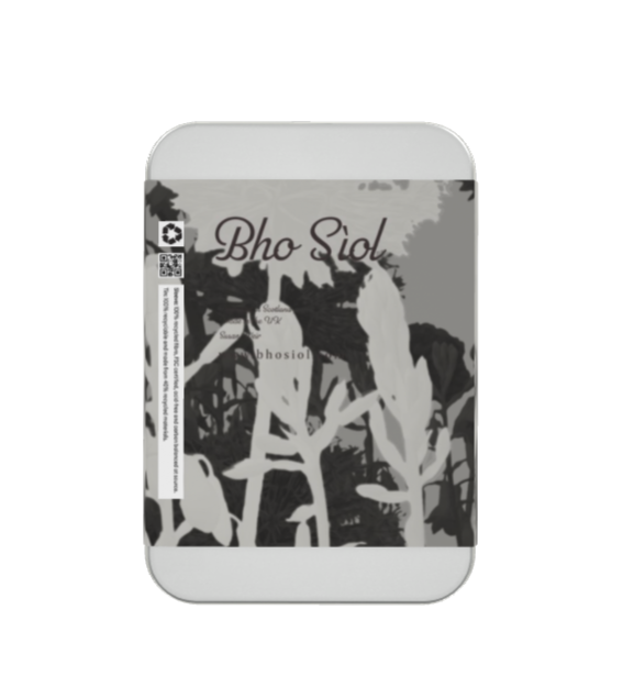 A5 Grey Floral Scarf Tin