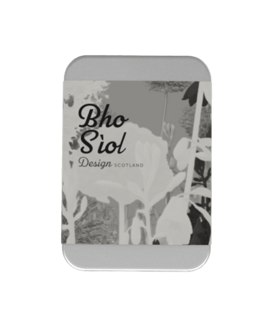 A5 Grey Floral Scarf Tin