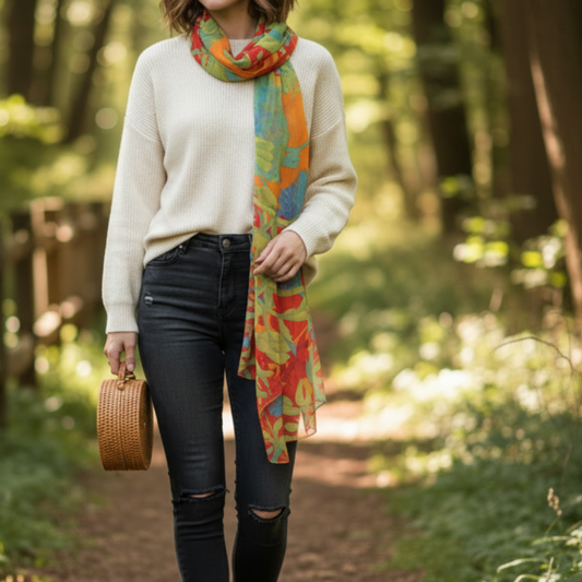 A’ ghrian Orains: The Classic Long Scarves