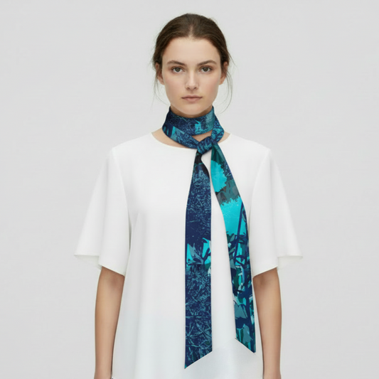 Teal: The Skinny Scarf