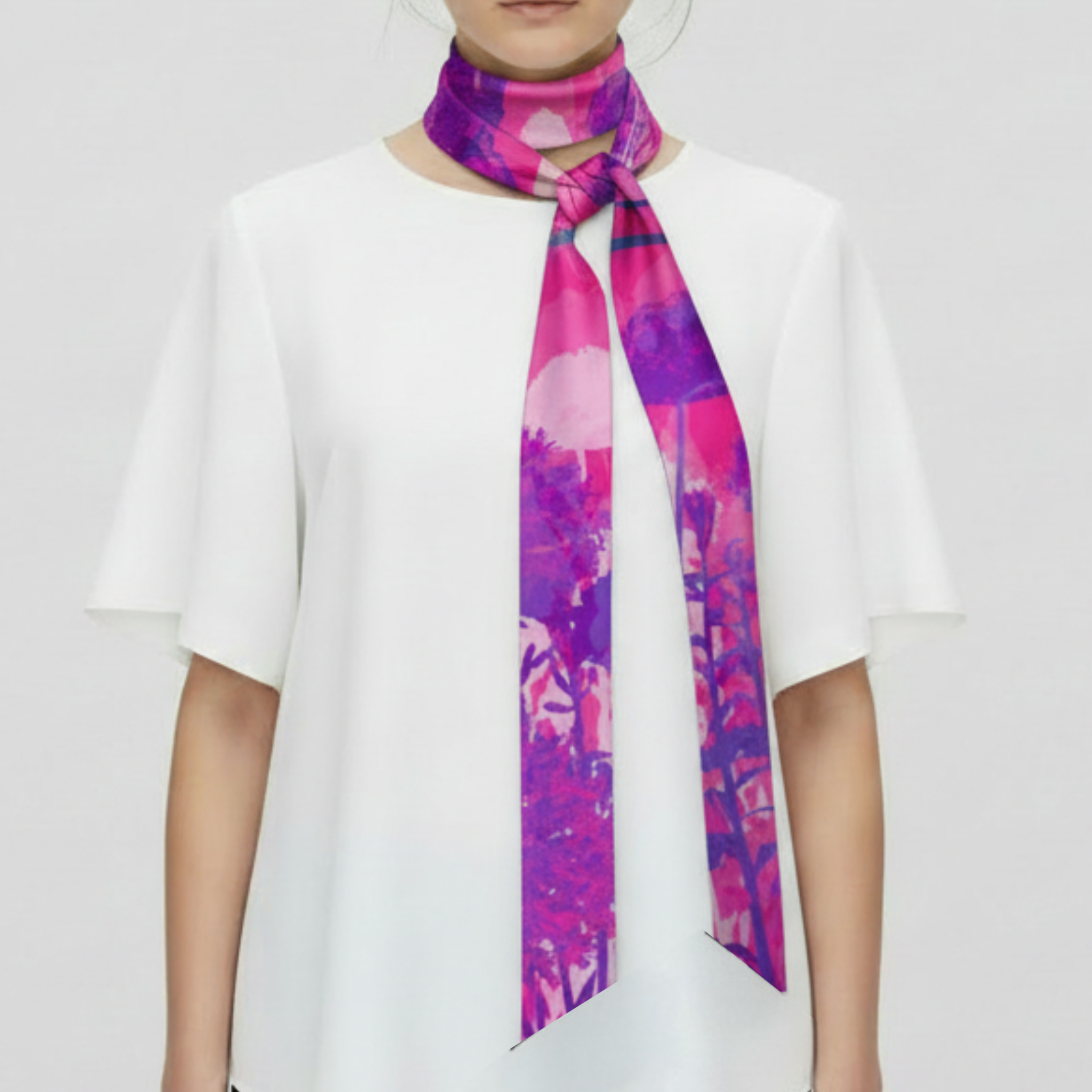Fuchsia: The Skinny Scarf