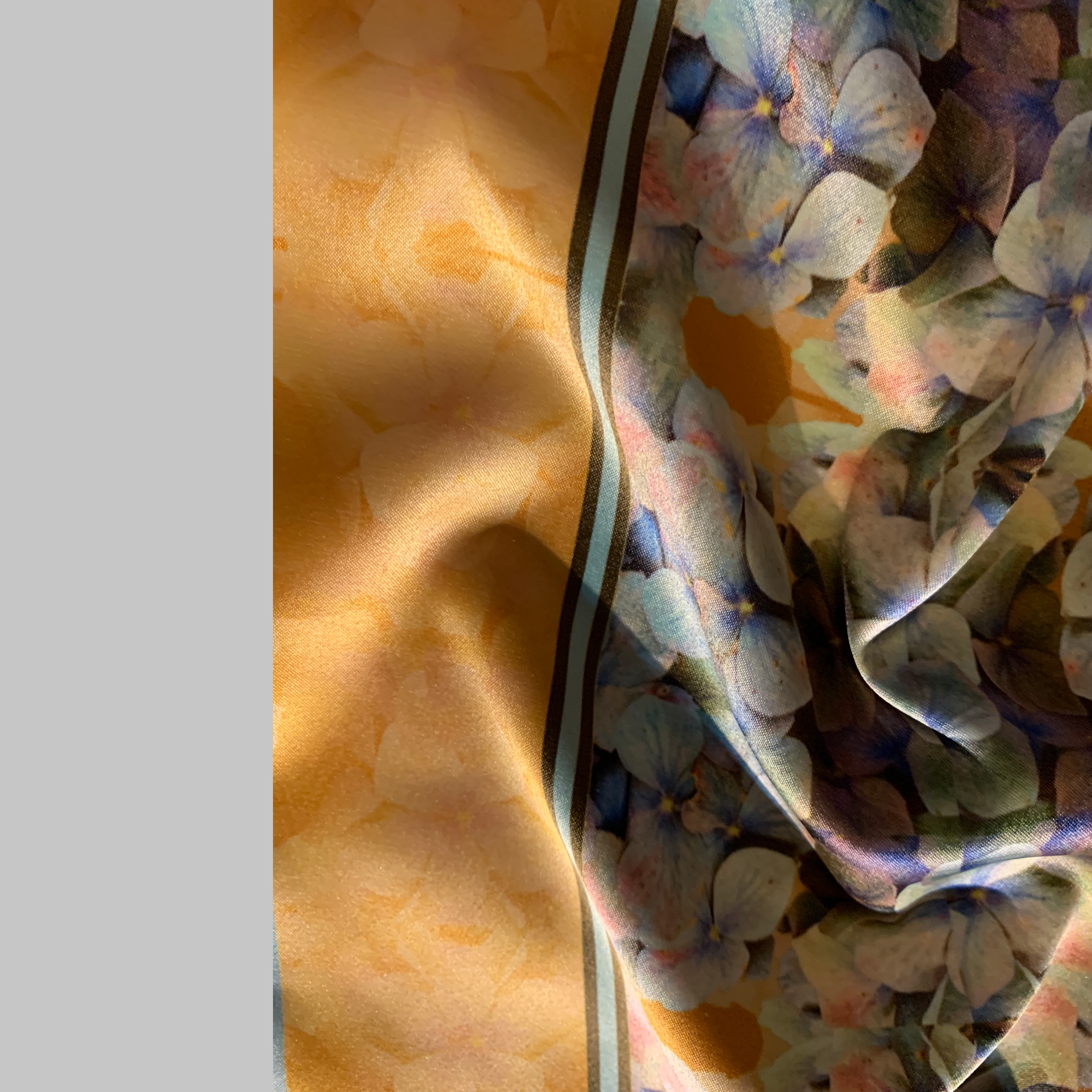 Tartan Hydrangea Buidhe: The Square Scarf