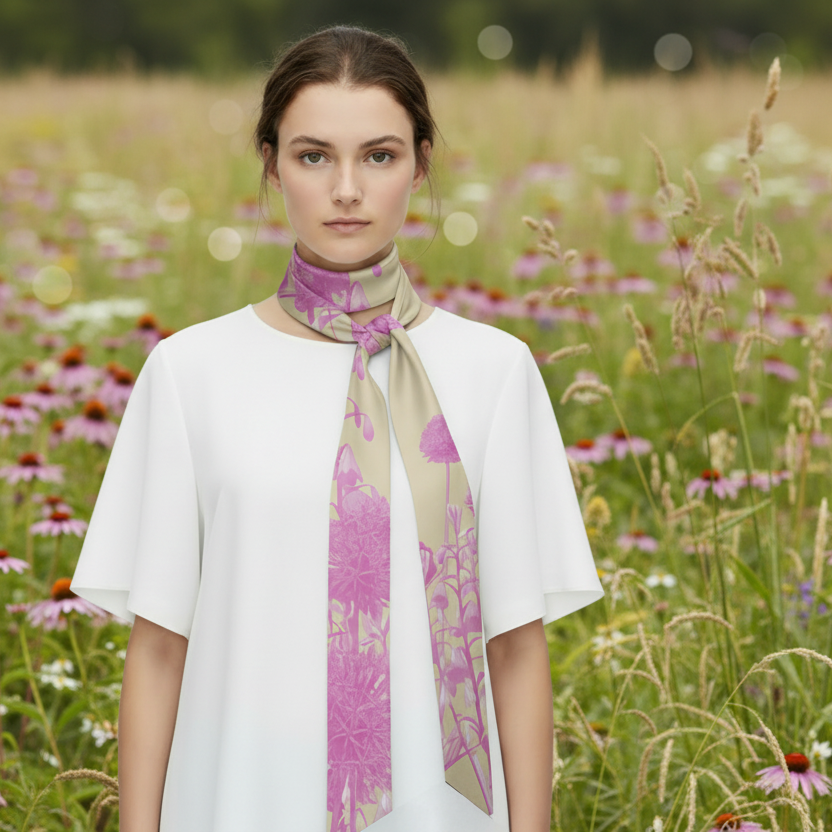 Prairie Pink: The Skinny Scarf