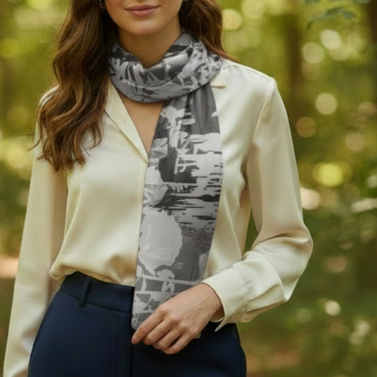 Amazing Grey: The Classic Long Scarf