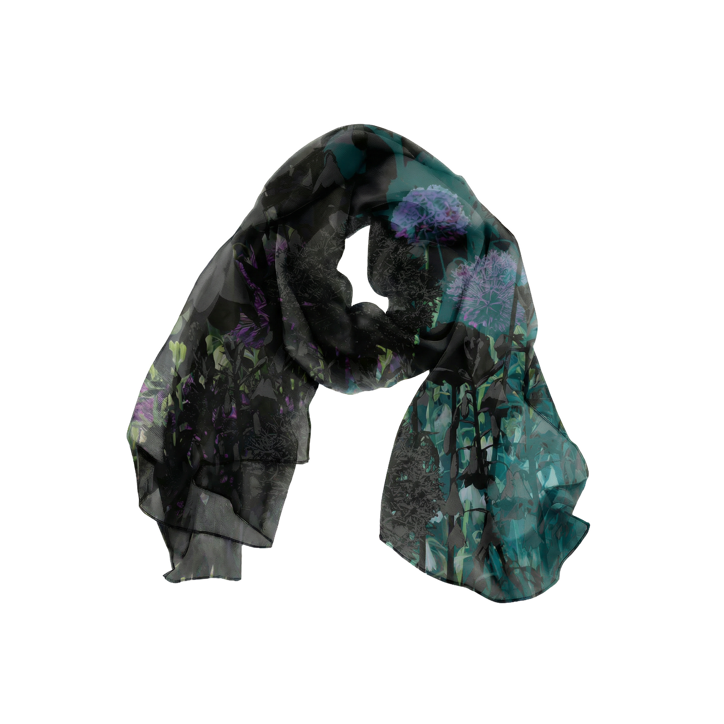 Dorcha: Silk-Chiffon Scarves