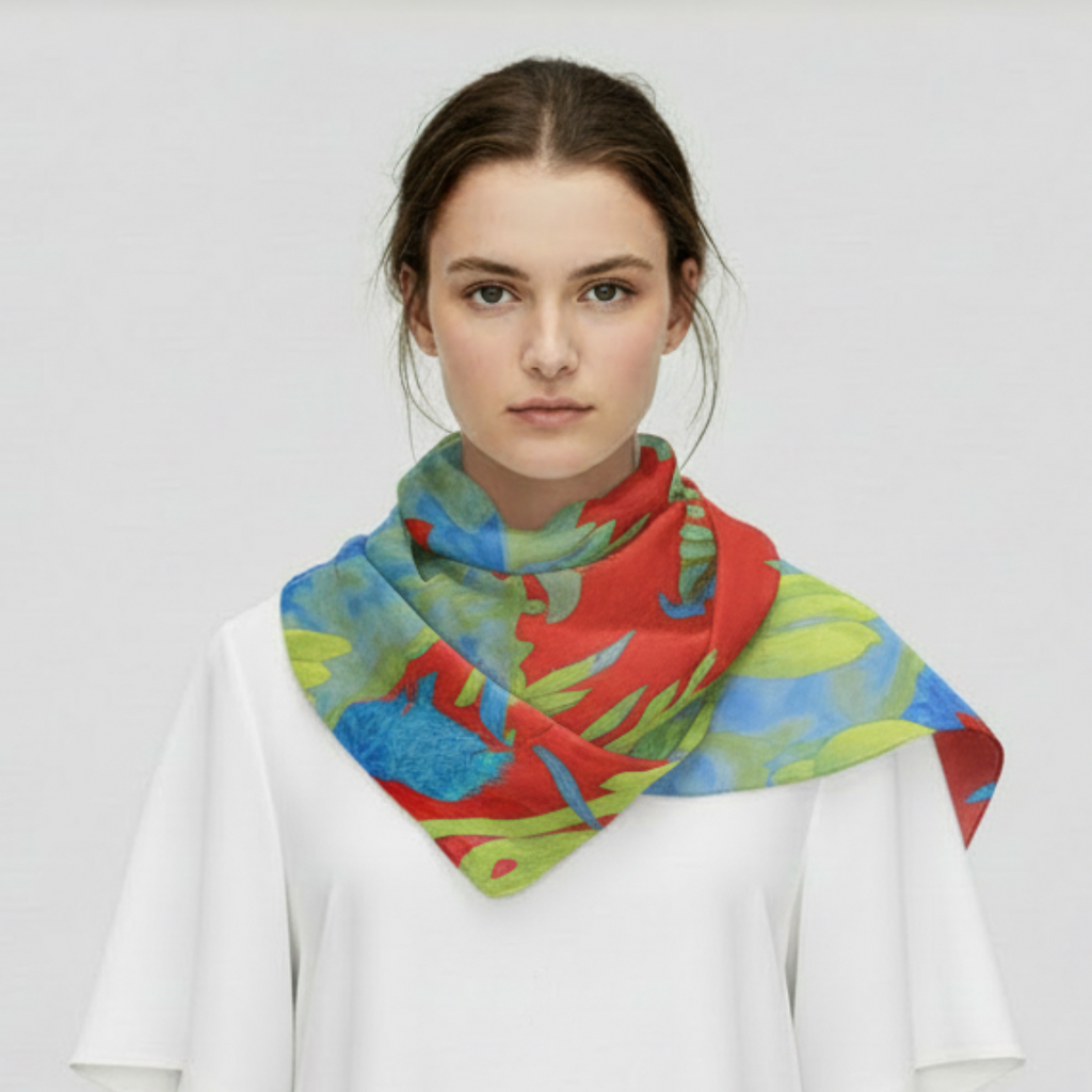 A’ ghrian Dearg: The Square Scarf