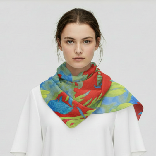 A’ ghrian Dearg: The Square Scarves