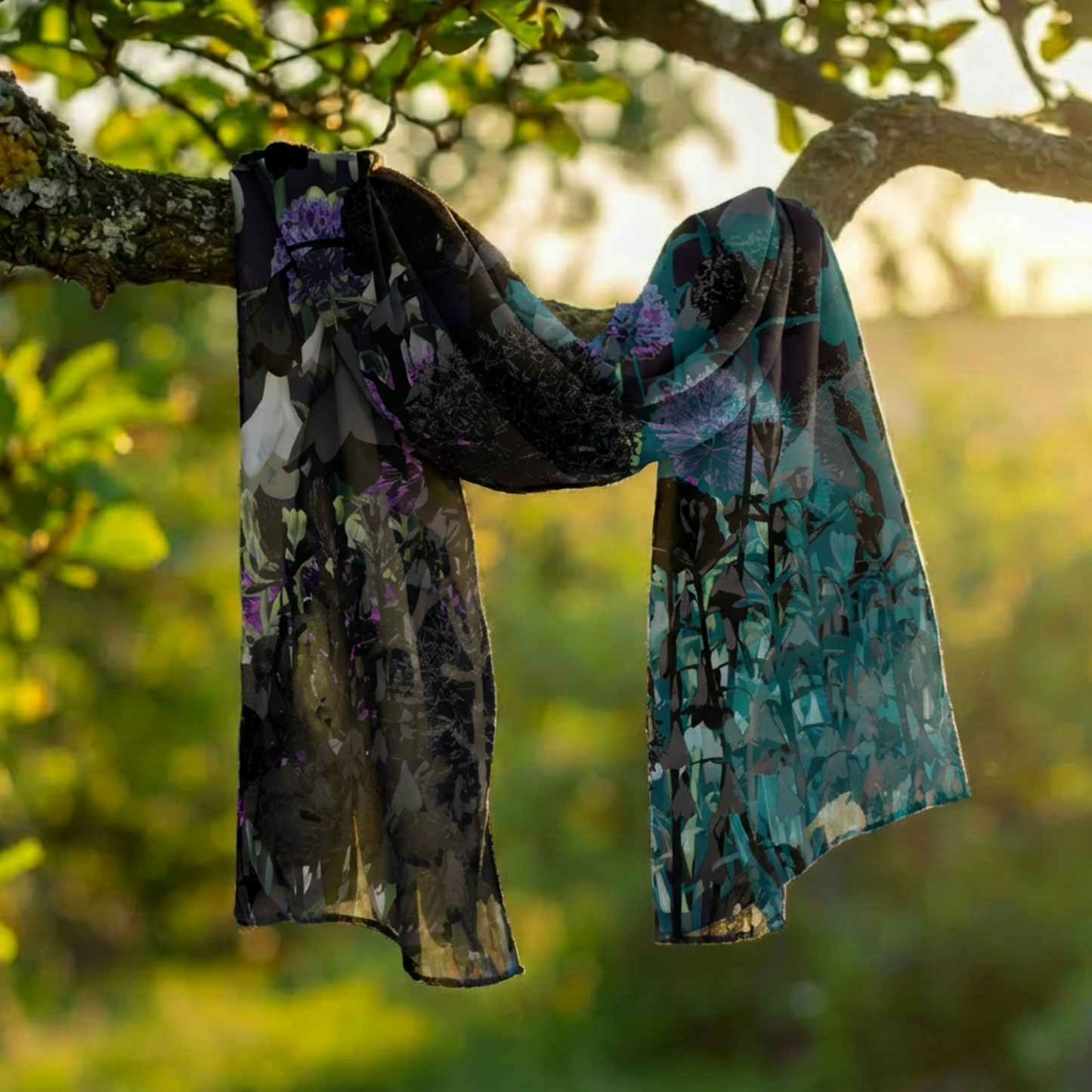 Dorcha: Silk-Chiffon Scarves